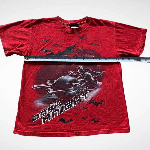 DC Comics Batman 2008 The Dark Knight Batcycle T-Shirt Kids Sz L 10/12 - Picture 6 of 9